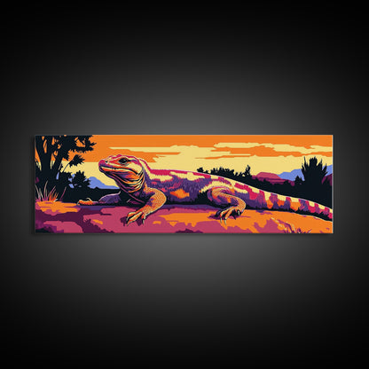 Geometrische Wandkunst, gerahmter Leinwanddruck, Wandkunst im Südwest-Stil, Chicano-Kunst, extra breite Kunstwerke, rustikale Wandkunst, stimmungsvolle Kunst, Kunst für über dem Sofa