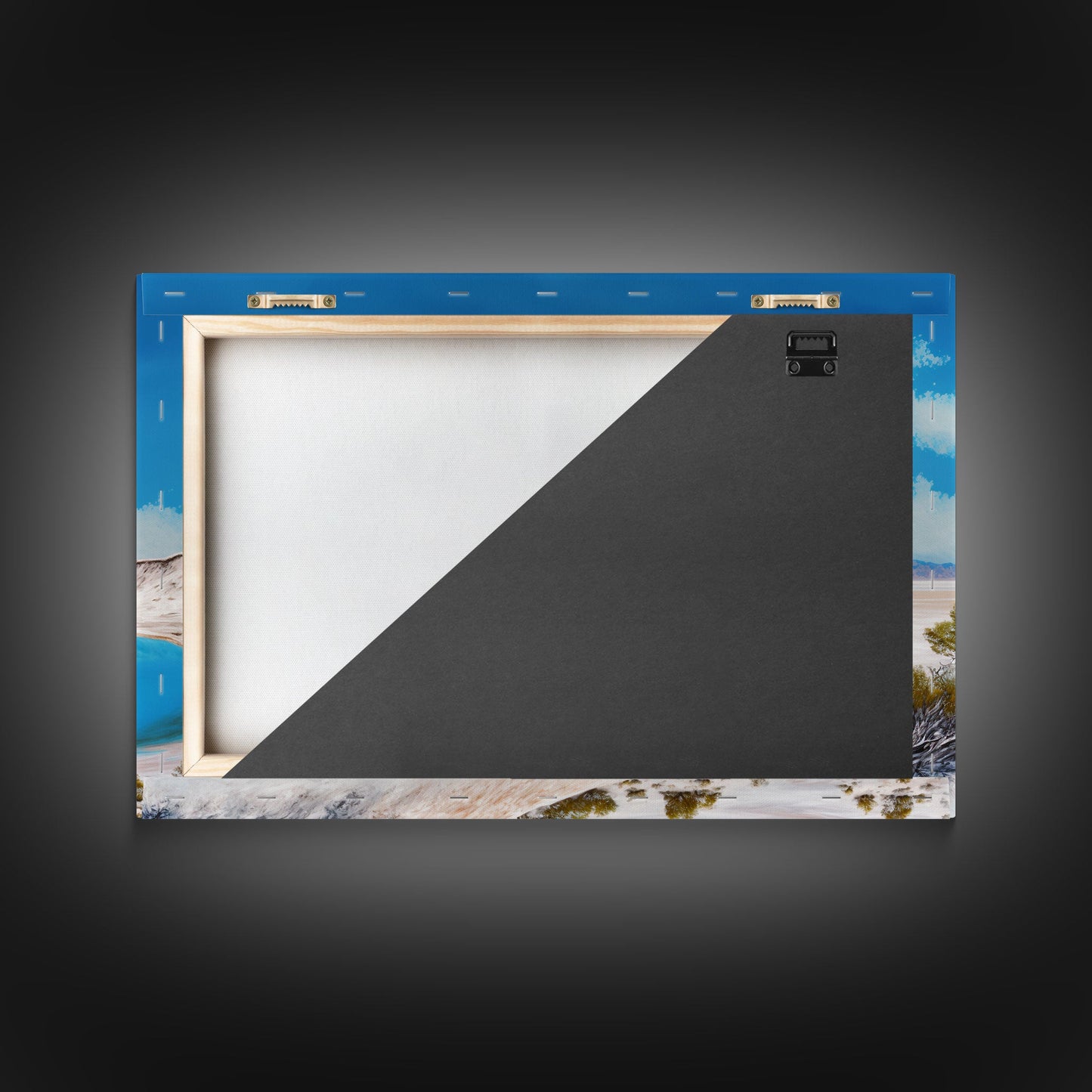 The Blue Lagoon, Tropical Wall Art, Beach Ocean Art, Framed Canvas Print, Colorful Beach House Decor, Above Sofa Art