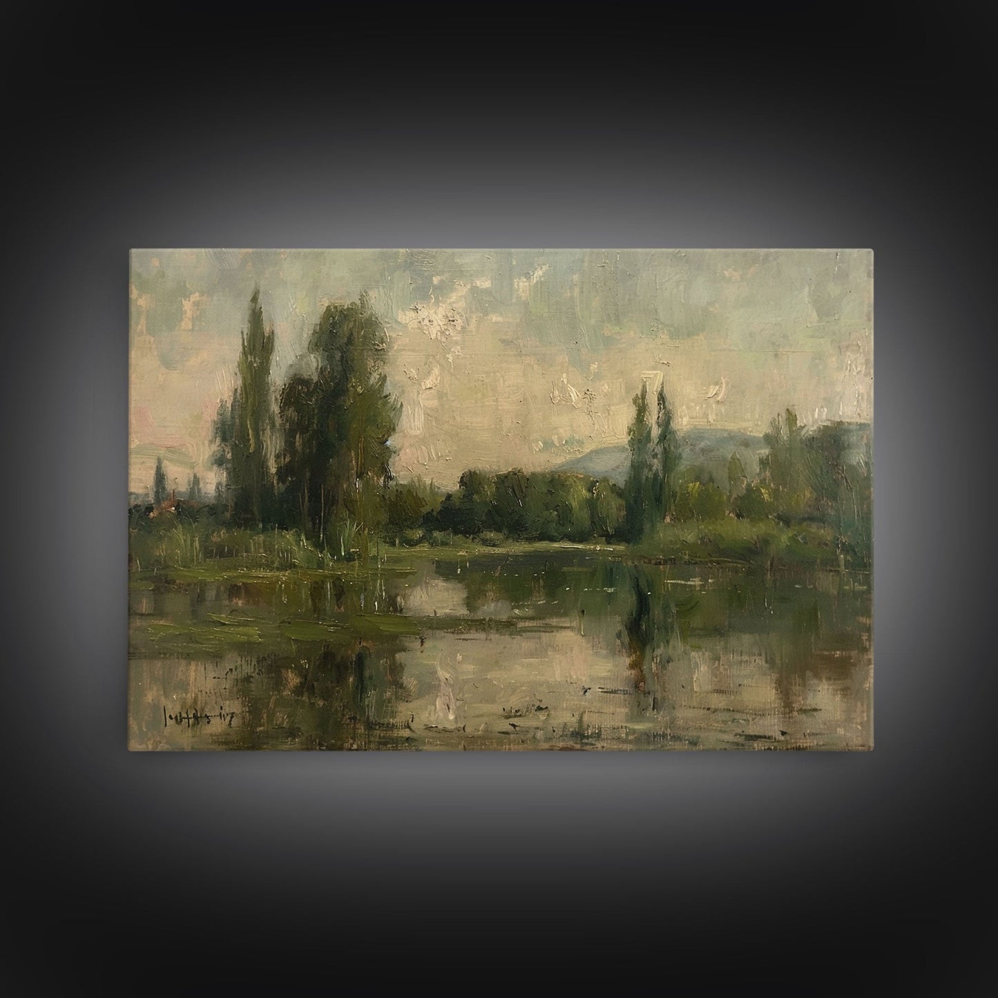 NuevArt Vintage Fine Art Landscape Art Print | Vintage Painting | Wall Art | Large Print | Landscape Painting | Fall Art Print