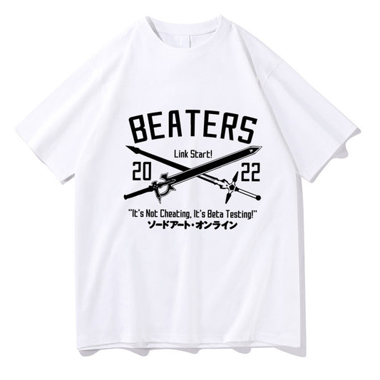 Sword Art Online bedrucktes, locker sitzendes T-Shirt