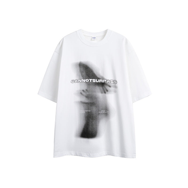 Abstract Art Printed Men's and Women's Loose Short Sleeves