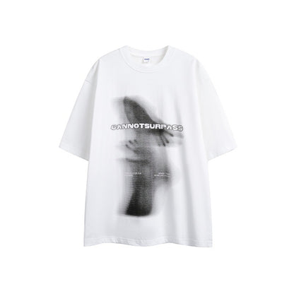 Abstract Art Printed Men's and Women's Loose Short Sleeves