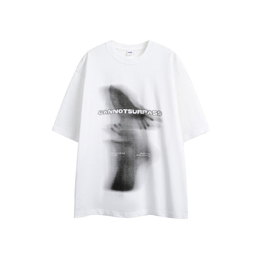 Abstract Art Printed Men's and Women's Loose Short Sleeves