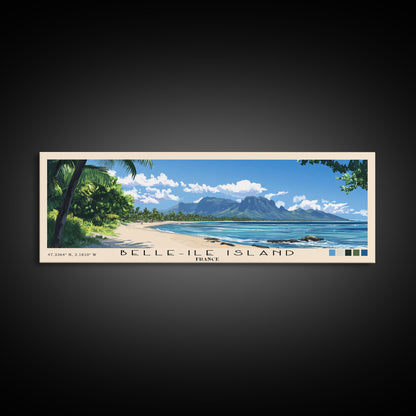 Belle-Ile Island, France Panoramic Print, Vacation Gift, France Wall Art, Vacation Wall Art, Vacatation Memories, Beach Decor, Beach Or Lakehouse Art