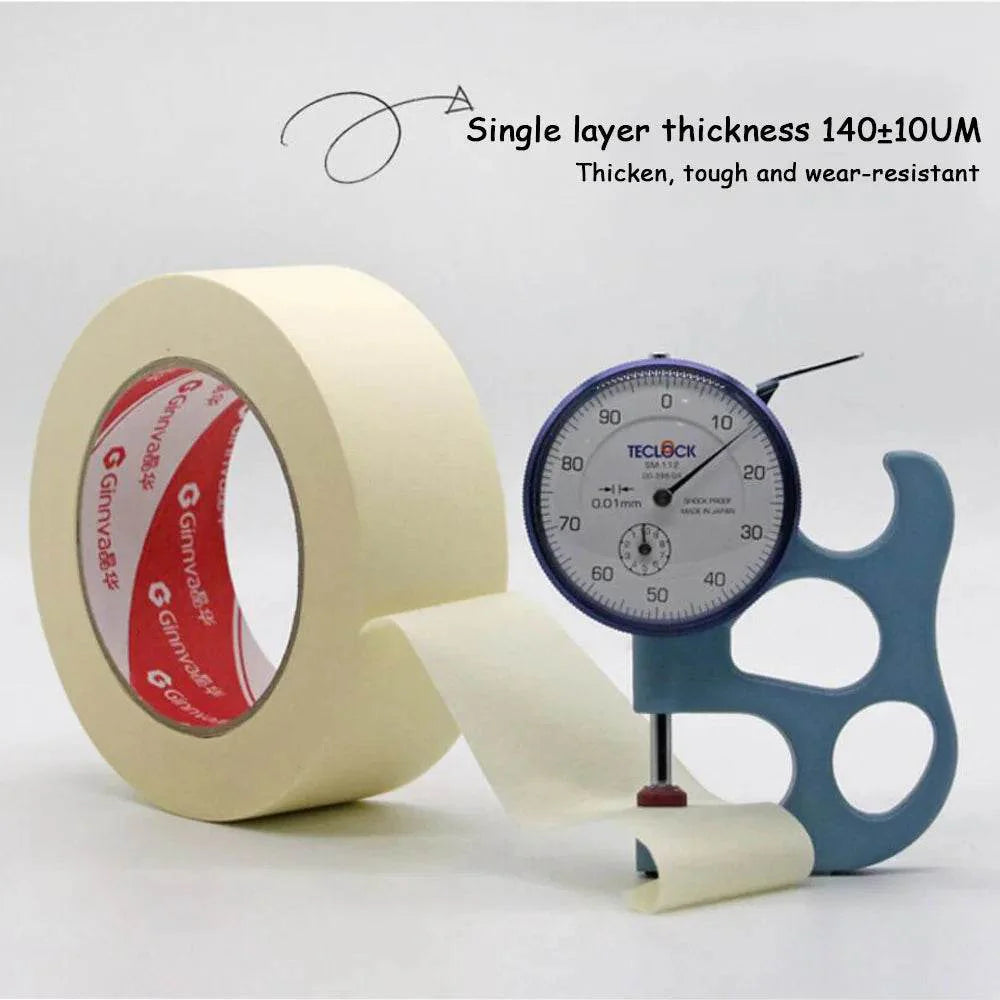 Masking Tape White 6mm-50mm for Precise Crafting Projects