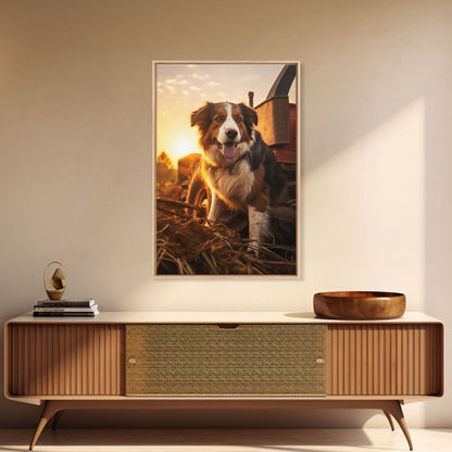 Bernese Mountain Dog Wall Print, Dog Wall Art, Farmhouse Wall Art, Wall Art, Framed Wall Art, Framed Canvas. Wall Print, Wall Canvas