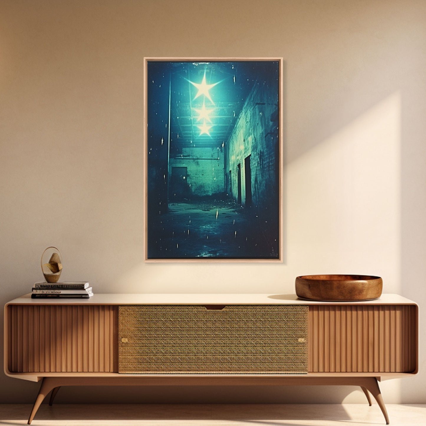 Abandoned Building, Spooky Art Print, Horror Home Decor, Canvas Print, Wall Hanging, Portrait Art, Anniversary Gift, Tiny House Decor