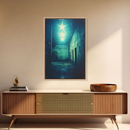 Abandoned Building, Spooky Art Print, Horror Home Decor, Canvas Print, Wall Hanging, Portrait Art, Anniversary Gift, Tiny House Decor