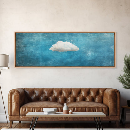 The Cloud - Modern Wall Art - Boho Art - Minimalist Art - Home Decor - Gift Idea - Canvas Wall Art - Overszied Art - Panoramic Art