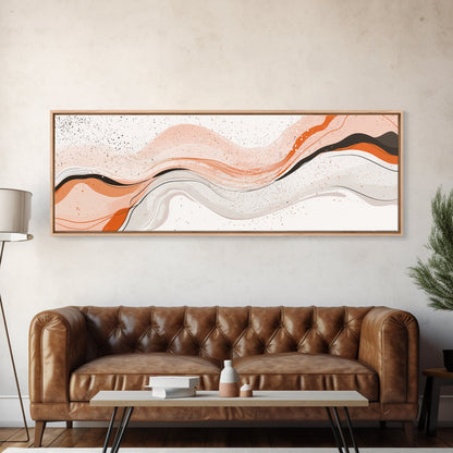 Beige, Black and Grey Swirl Art, Black & Beige Abstract Art Print, Tropical Wall Art, Abstract Wall Art, Living Room Wall Art / Home Decor