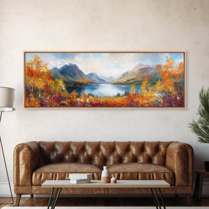 Modern Wall Art Print - Abstract Oil Painting Landscape Canvas Print - Extra Large Wall Art - Canvas Wall Art - Oversized Art