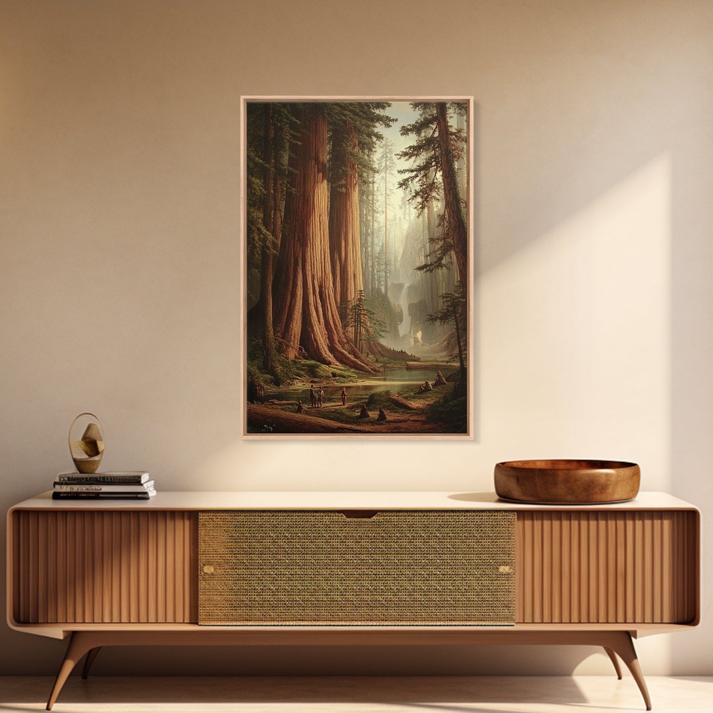 Majestic California Redwood Trees Framed Canvas Print, Redwood National Park, Fantasy Decor, California Decor, PNW Wall Art