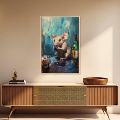 This Rat Has a Problem! Framed Canvas Print