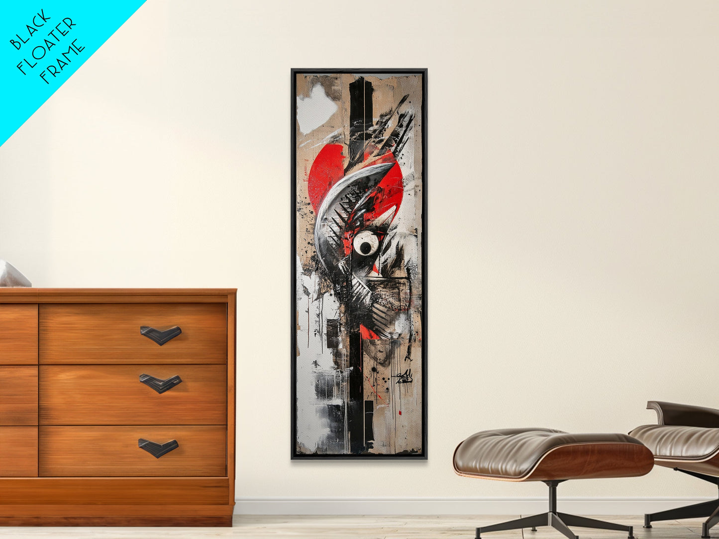 Abstract Graffiti Art Canvas Print with Bold Colors and Urban Style, Perfect Wall Art Gift Idea for Modern Minimalist Spaces