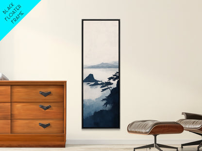Ocean Cliff Horizon Canvas Print Nautical Wall Art Minimalist Decor Seascape Art Bedroom or Living Room Rustic Coastal Piece