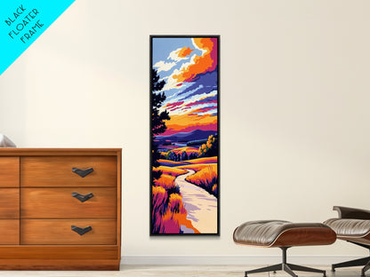 Nature Trail, Autumn Glow, Scenic Art, Canvas Print, Cozy Home Wall Art, Rustic Decor, Fall Landscape, Gift Idea