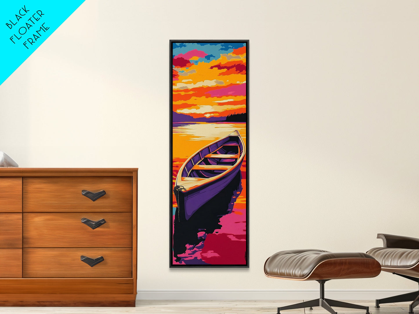 Mountain View, Abstract Wall Art, Sunset Canvas Print, Fall Home Decor, Modern Landscape Painting, Living Room Wall Art