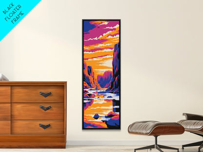 Ocean Wave, Surfing Art, Coastal Wall Decor, Beach Vibes, Canvas Print, Nautical Home Decor, Bedroom Wall Art