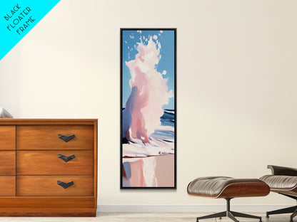 Ocean Wave, Abstract Seascape Art, Coastal Print, Beach House Wall Decor, Ocean Painting, Minimalist Aesthetic, Canvas Print