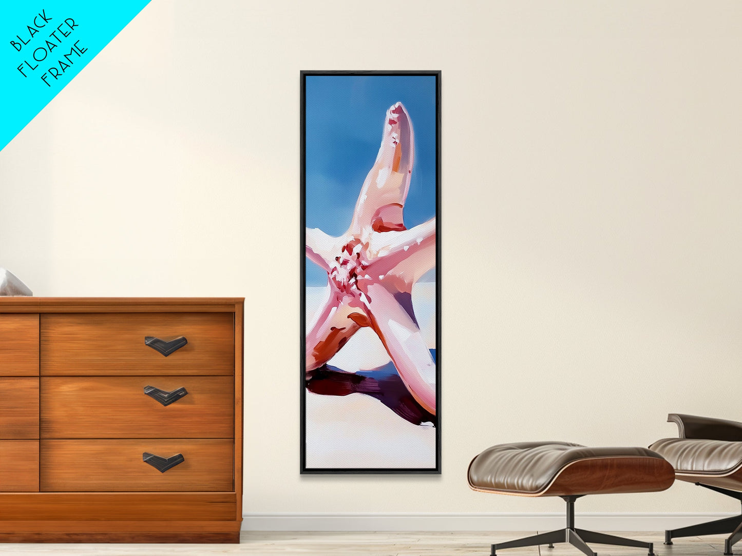 Starfish Closeup, Ocean Life, Coastal Aesthetic, Canvas Print, Beach House Wall Art, Summer Decor, Nautical Theme, Bathroom Artwork
