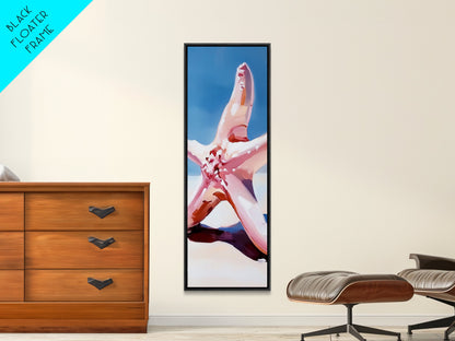 Starfish Closeup, Ocean Life, Coastal Aesthetic, Canvas Print, Beach House Wall Art, Summer Decor, Nautical Theme, Bathroom Artwork