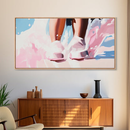 Wasserfüße, Spritzer, Leinwanddruck, Minimalistische Kunst, Verträumte Ästhetik, Ruhige Schlafzimmerdekoration, Moderne Wandkunst, Strandinspiriertes Design