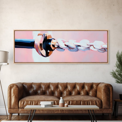 Nautical Rope, Maritime Charm, Coastal Decor, Framed Canvas Print, Ocean-Inspired Art, Minimalist Wall Art, Seaside Home Design