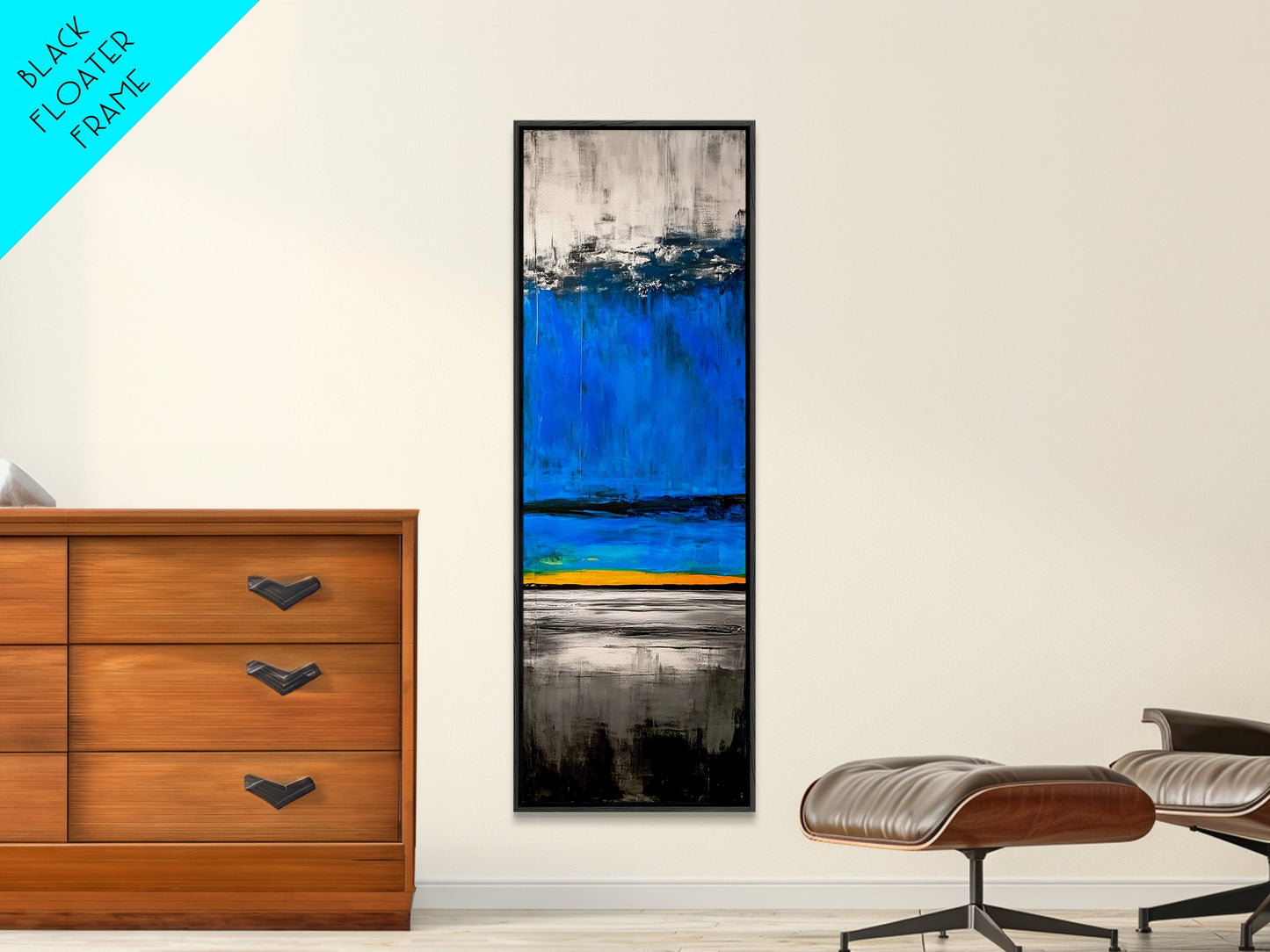 Ocean Horizon, Coastal Art, Blue Wall Decor, Canvas Print, Seascape Painting, Minimalist Art, Large Wall Art, Modern Home Decor
