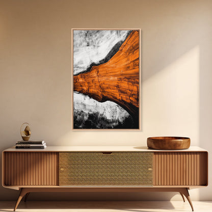 Desert Abstract, Earthy Canvas Print, Warm Toned Art, Southwest Wall Decor, Modern Boho Painting, Minimalist Home Artwork