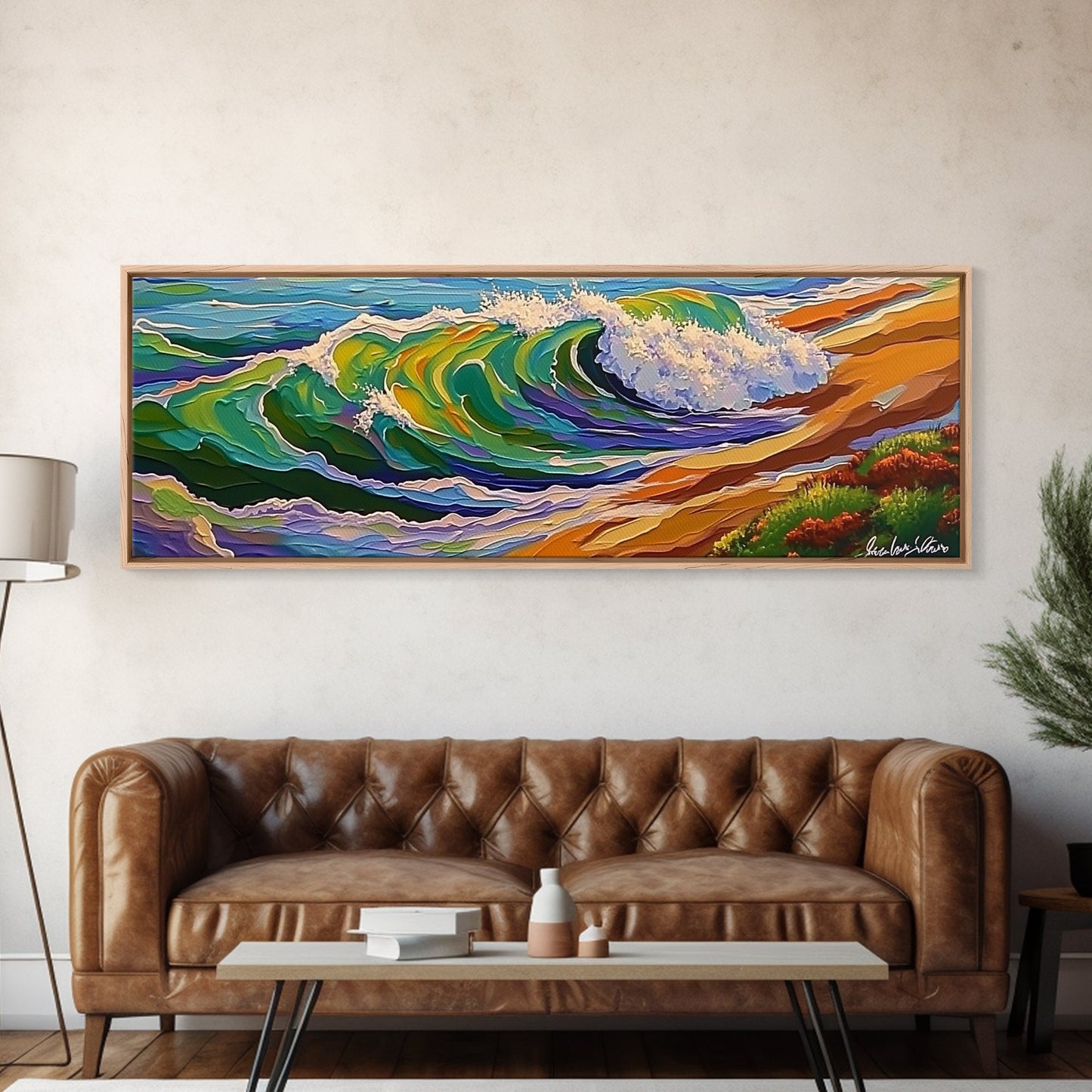 Ocean Wave, Coastal Vibes, Color Splash, Sea Breeze, Canvas Print, beach lover gift, surfing decor, beach house wall art