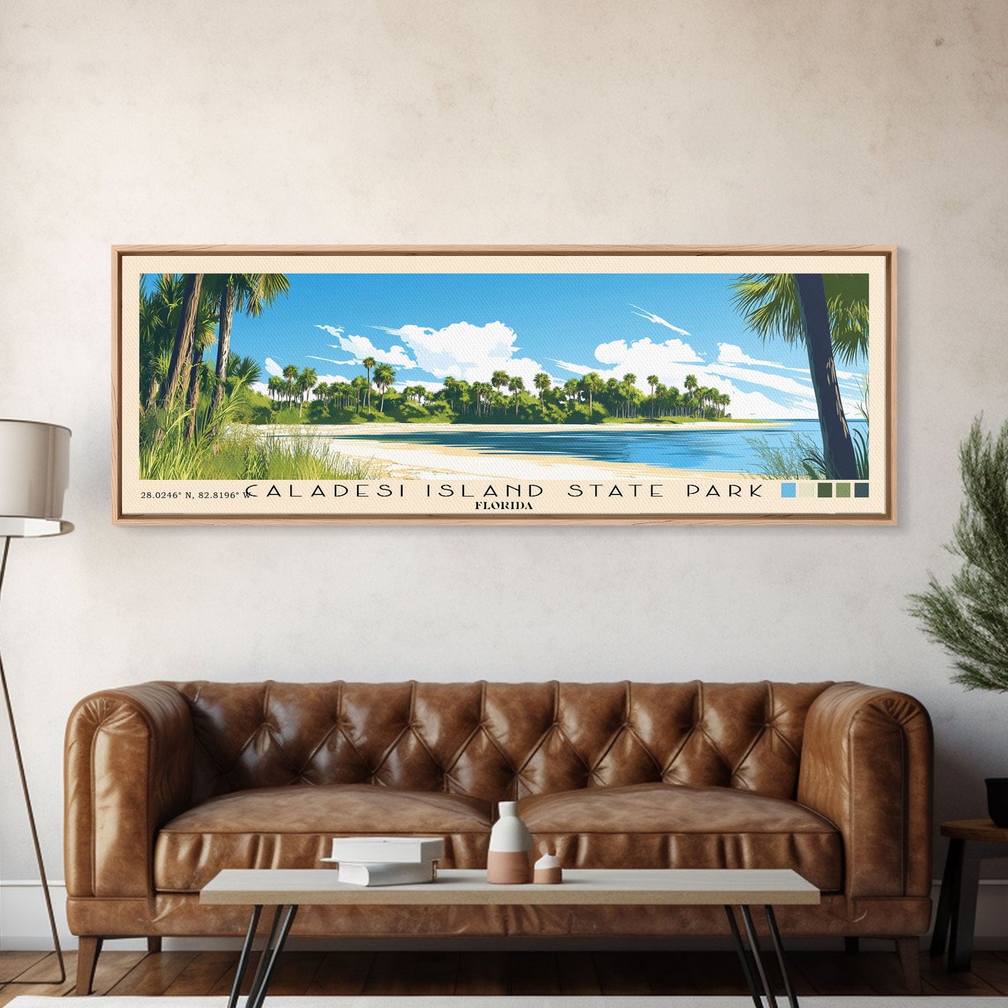 Caladesi Island State Park, Florida Panoramic Print, Vacation Gift, Florida Wall Art, Vacation Wall Art, Vacatation Memories, Beach Decor, Beach Or Lakehouse Art