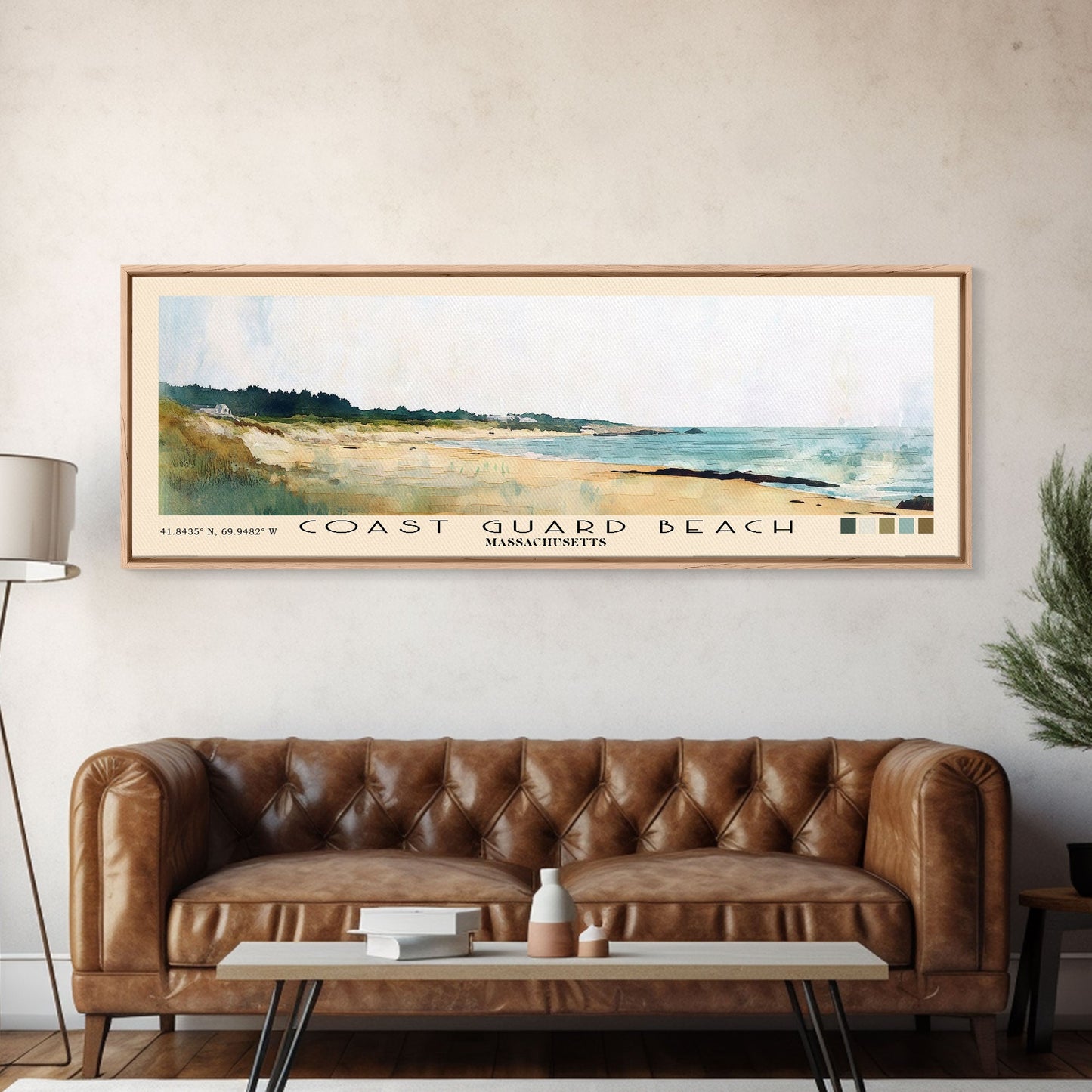 Coast Guard Beach, Massachusetts Watercolor Beach Print, Vacation Gift, Massachusetts Wall Art, Beach Painting, Beach Decor, Beach Painting