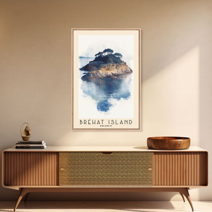 Bréhat Island, France Watercolor Beach Print, Vacation Gift, France Wall Art, Beach Painting, Beach Decor, Beach Painting