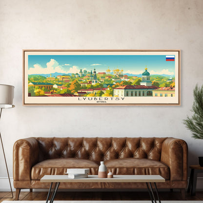 Reisekunst aus Ljubertsy, Russland: Stadtansichten, gerahmte Leinwanddrucke oder Wandbilder aus Metall, Europa-Reiseposter, Panorama-Wandbilder, extra breite Wandbilder