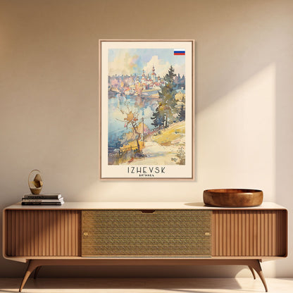Izhevsk Russia Scenic Art Print, Charming City View Canvas Print for Home Decor, Travel Poster for Living Room Wall Art, Russian Beauty