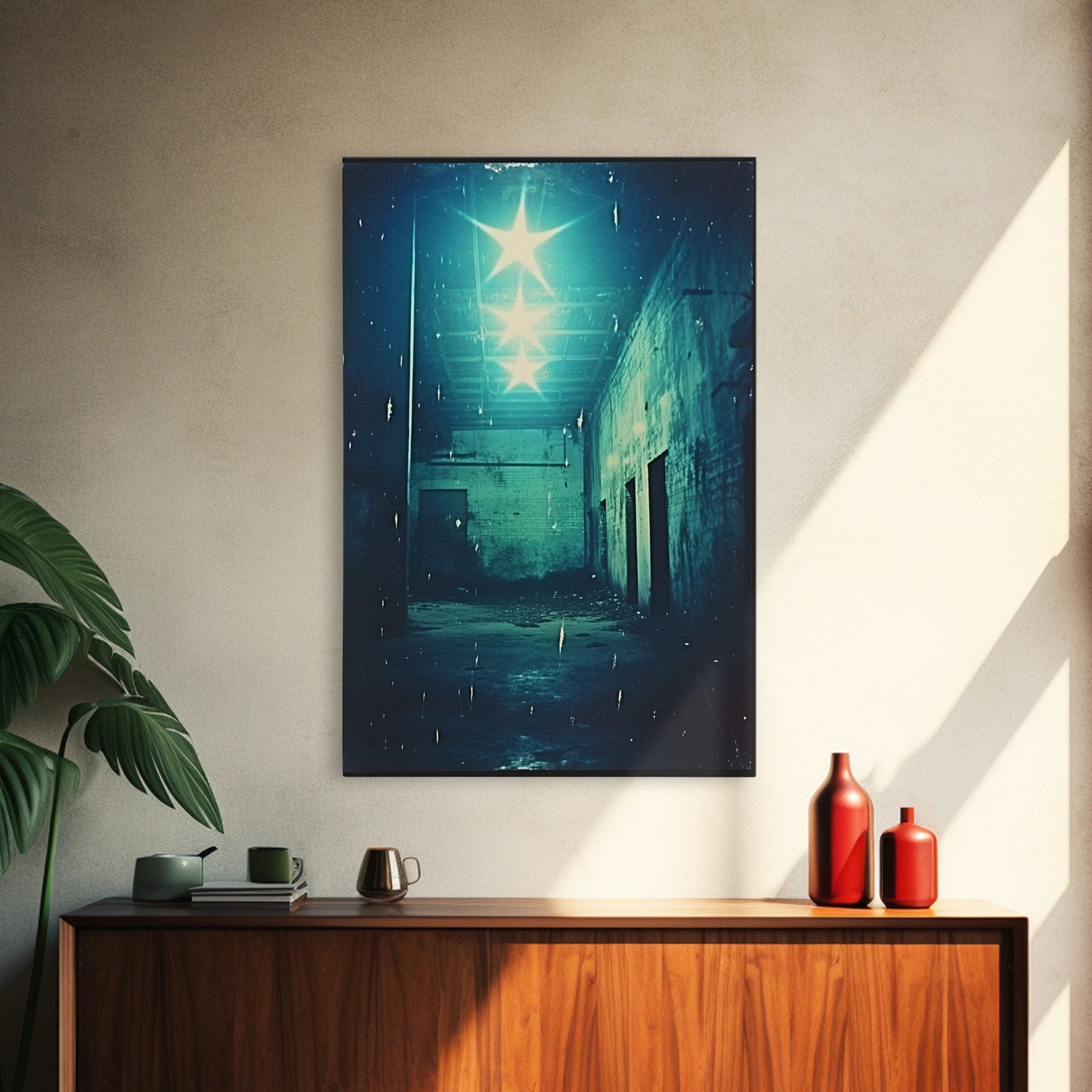 Abandoned Building, Spooky Art Print, Horror Home Decor, Canvas Print, Wall Hanging, Portrait Art, Anniversary Gift, Tiny House Decor