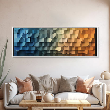 Geometric Wall Art - Cubism - Dreams Of the Coast - Framed Canvas Print