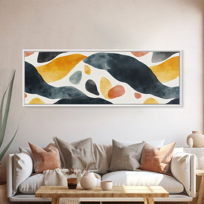 Cheetah Art Print - Animal Art - Framed Canvas Print - Animal Art - Unique Gift - Guy Gift - Panoramic Extra Wide Office Wall Art, Living Room Decor