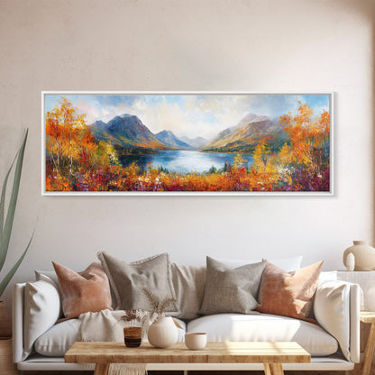 Modern Wall Art Print - Abstract Oil Painting Landscape Canvas Print - Extra Large Wall Art - Canvas Wall Art - Oversized Art
