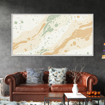 Brush Strokes - Canvas Print - Midcentury Modern Wall Art - Wood Framed Art - Home Decor - Cute Modern Art