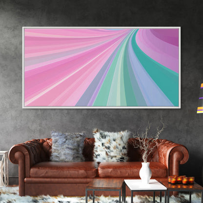 Pink and Green MCM Mid Century Modern Abstract Wall Art, 1950s Art, Retro Home Decor