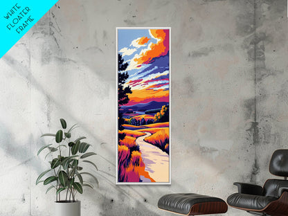 Nature Trail, Autumn Glow, Scenic Art, Canvas Print, Cozy Home Wall Art, Rustic Decor, Fall Landscape, Gift Idea