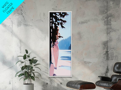 Abstract Nature, Impressionist Landscape, Modern Art, Framed Canvas Print, Minimalist Painting, Office Decor, Living Room Wall Art