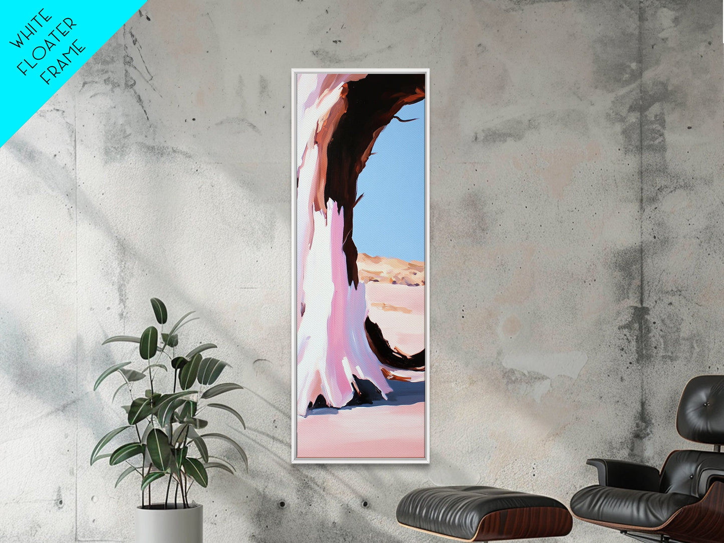 Desert Arch, Pink Sand, Minimalist Landscape, Framed Canvas Print, Boho Wall Art, Southwest Decor, Living Room Art, Nature Inspired