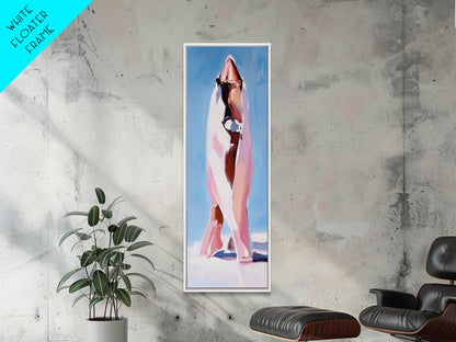 Abstract Mountain, Modern Landscape, Minimalist Nature Art, Bold Home Decor, Framed Canvas Print, Unique Wall Art, Contemporary Style