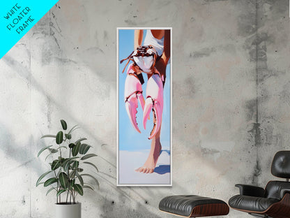 Seaside Escape, Beach Scene, Peaceful Horizon, Coastal Dream, Framed Canvas Print, Living Room Wall Art, Minimalist Art, Ocean View