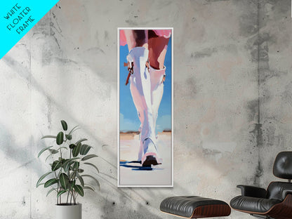 Cowgirl Portrait, Western Elegance, Feminine Art, Canvas Print, Fashion Wall Art, Chic Decor, Stylish Home Accent, Bedroom Aesthetic