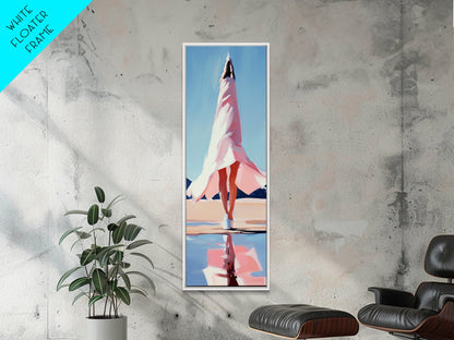 Serene Reflection, Minimalist Art, Boho Home Decor, Canvas Print, Living Room Wall Art, Modern Landscape, Beach House Aesthetic