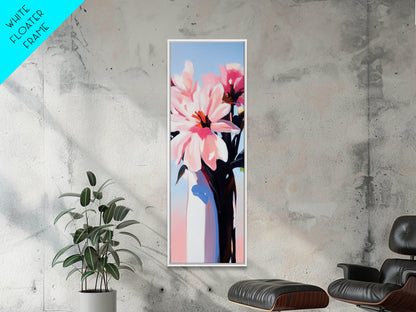 Soft Petals, Pink Floral, Spring Blooms, Canvas Print, Romantic Wall Art, Boho Flower Decor, Feminine Aesthetic, Bedroom Wall Art