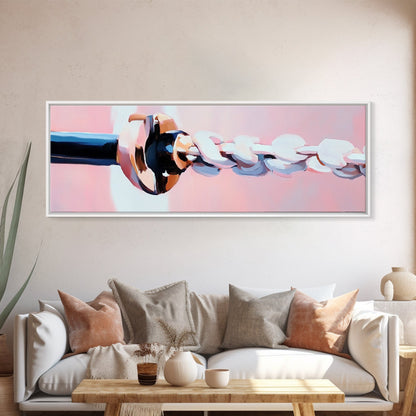 Nautical Rope, Maritime Charm, Coastal Decor, Framed Canvas Print, Ocean-Inspired Art, Minimalist Wall Art, Seaside Home Design